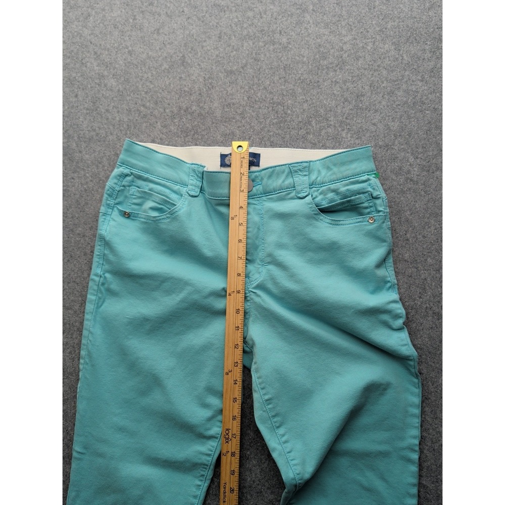Democracy Ab Solution Capri Style Pants Women's 12 Turquoise Skinny - Picture 11 of 16